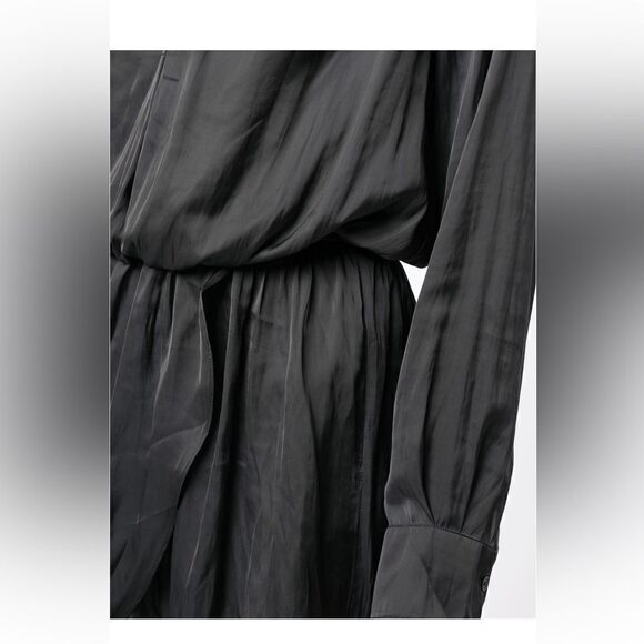 Zadig &Voltaire Rinka satin minidress in Black Small New  FLAWED - Picture 5 of 10